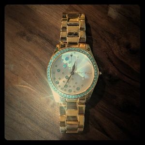 Betsey Johnson Gold watch